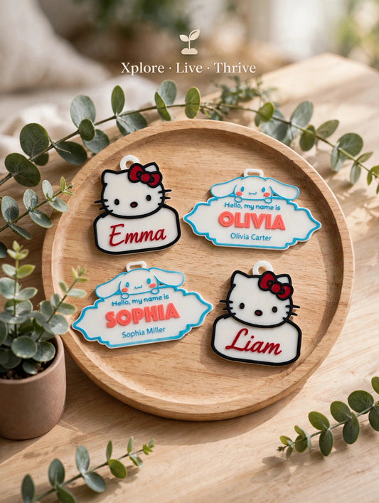 Personalized Cartoon Name Tag